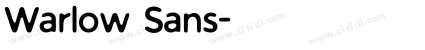 Warlow Sans字体转换